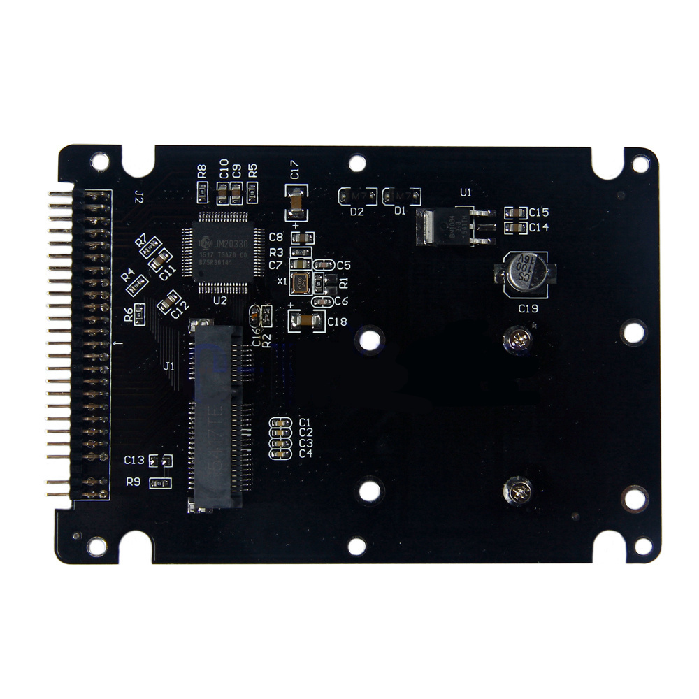 mSATA/PCI-E SSD→IDE 2.5インチ 9mm厚 変換アダプター ケース付 【送料210円】_画像3