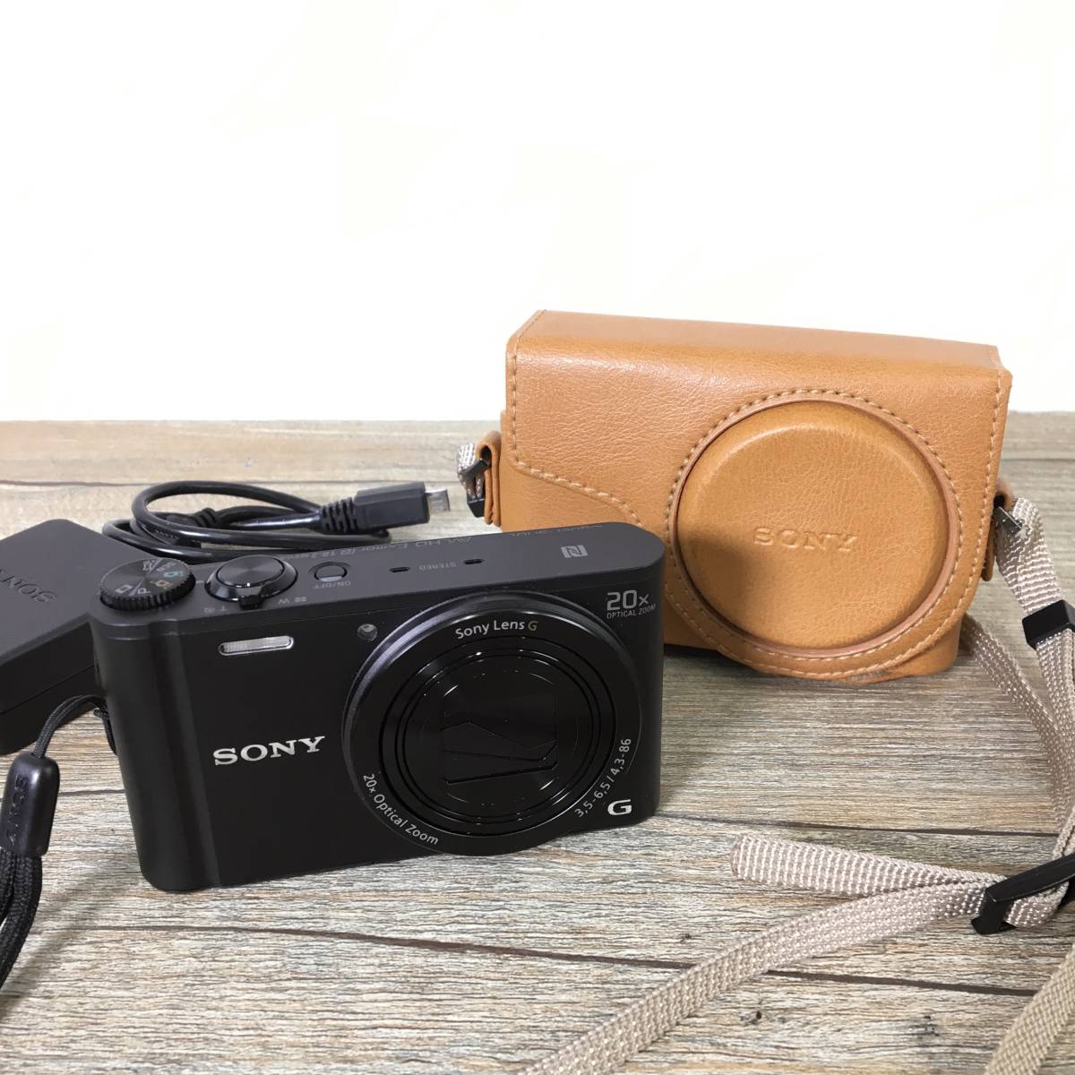 SONY DSC-ＷX350 デジタルカメラ レザーケース付き 美品 | ascotwm.com