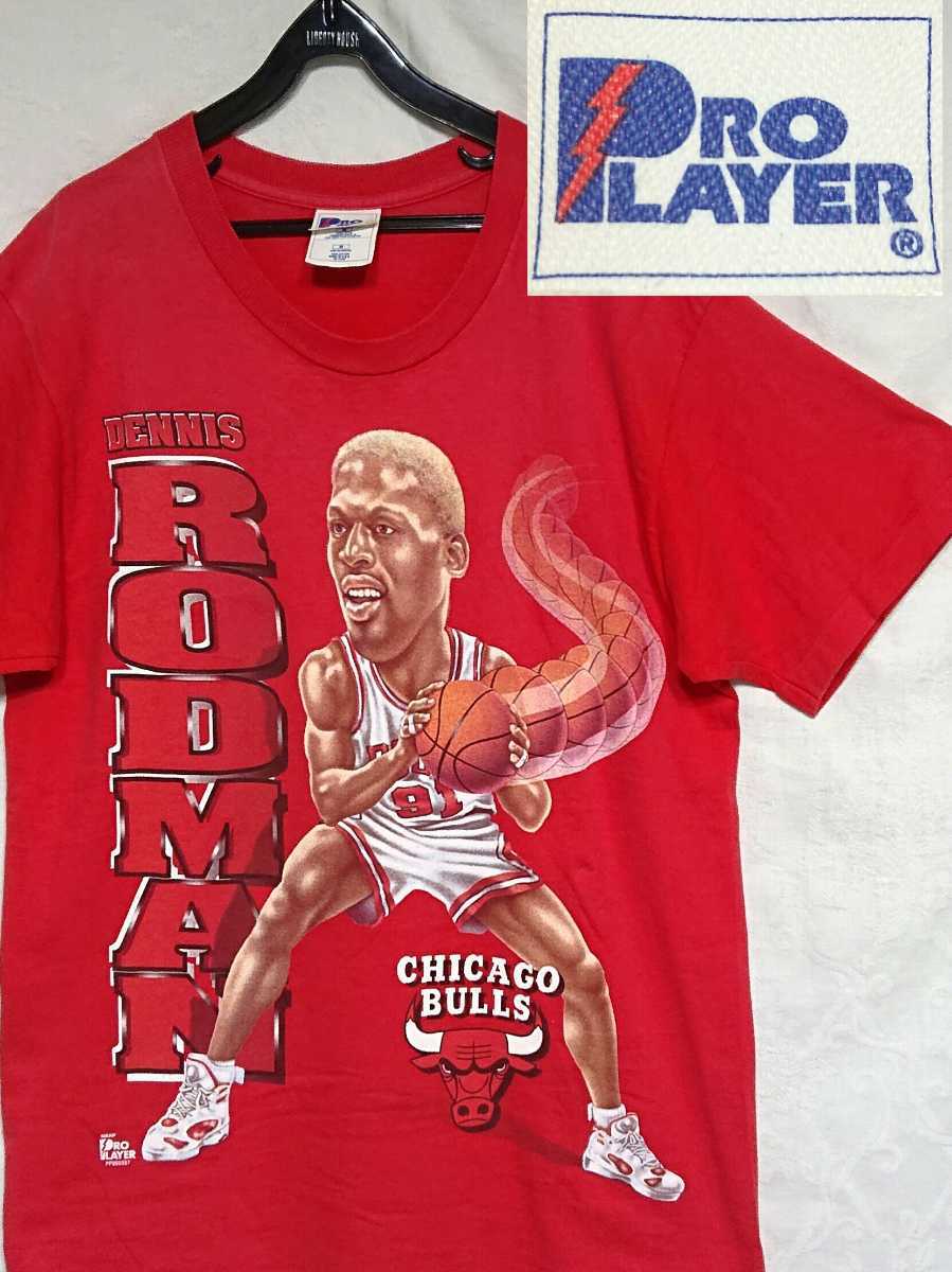 PRO PLAYER s古着 デニスロッドマン 半袖 Tシャツ BULLS