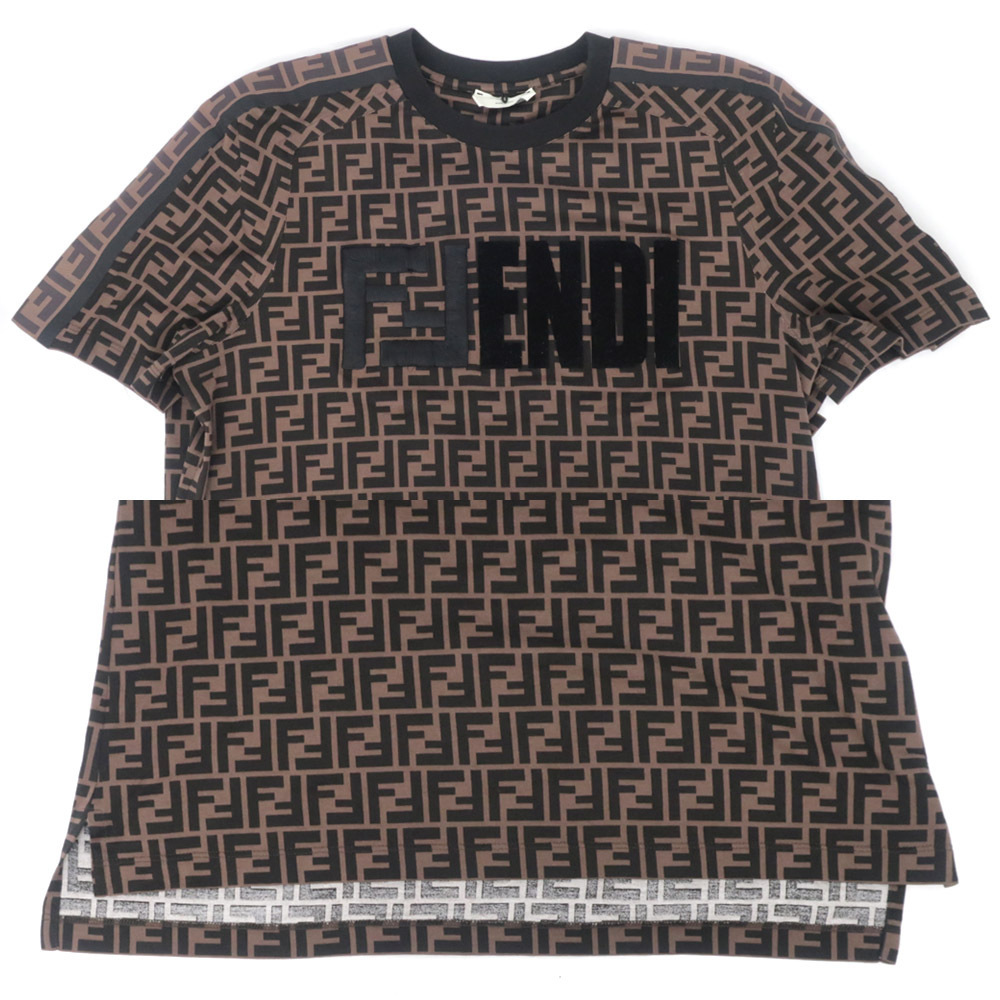 名東】フェンディ マルチカラージャージ Tシャツ FF 半袖 コットン S