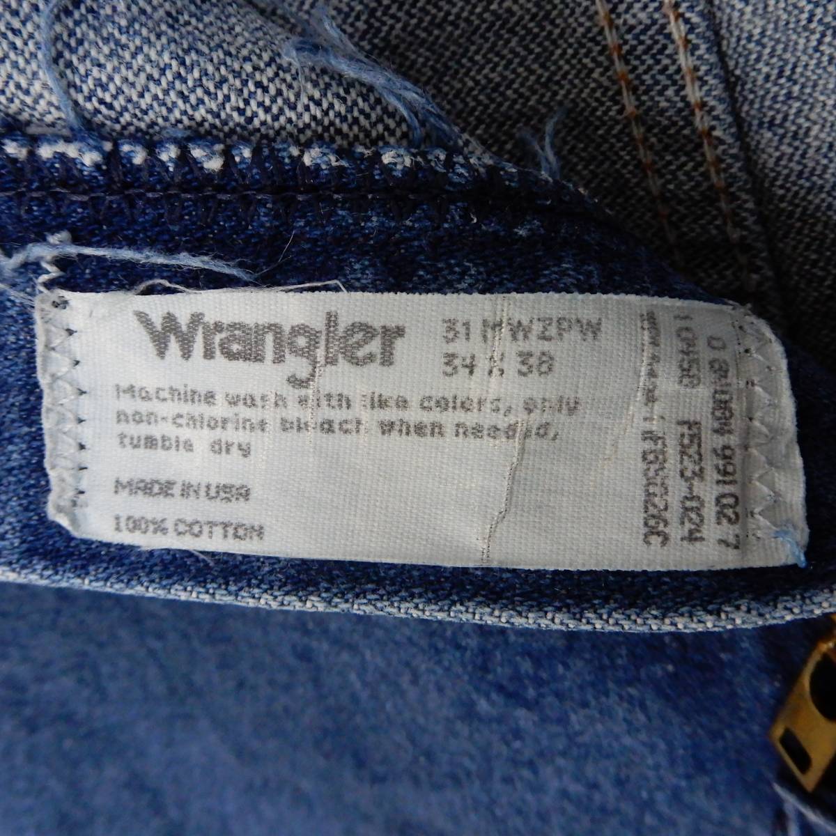 ヤフオク! - Wrangler 31MWZPW Indigo Denim Pants Made in U...