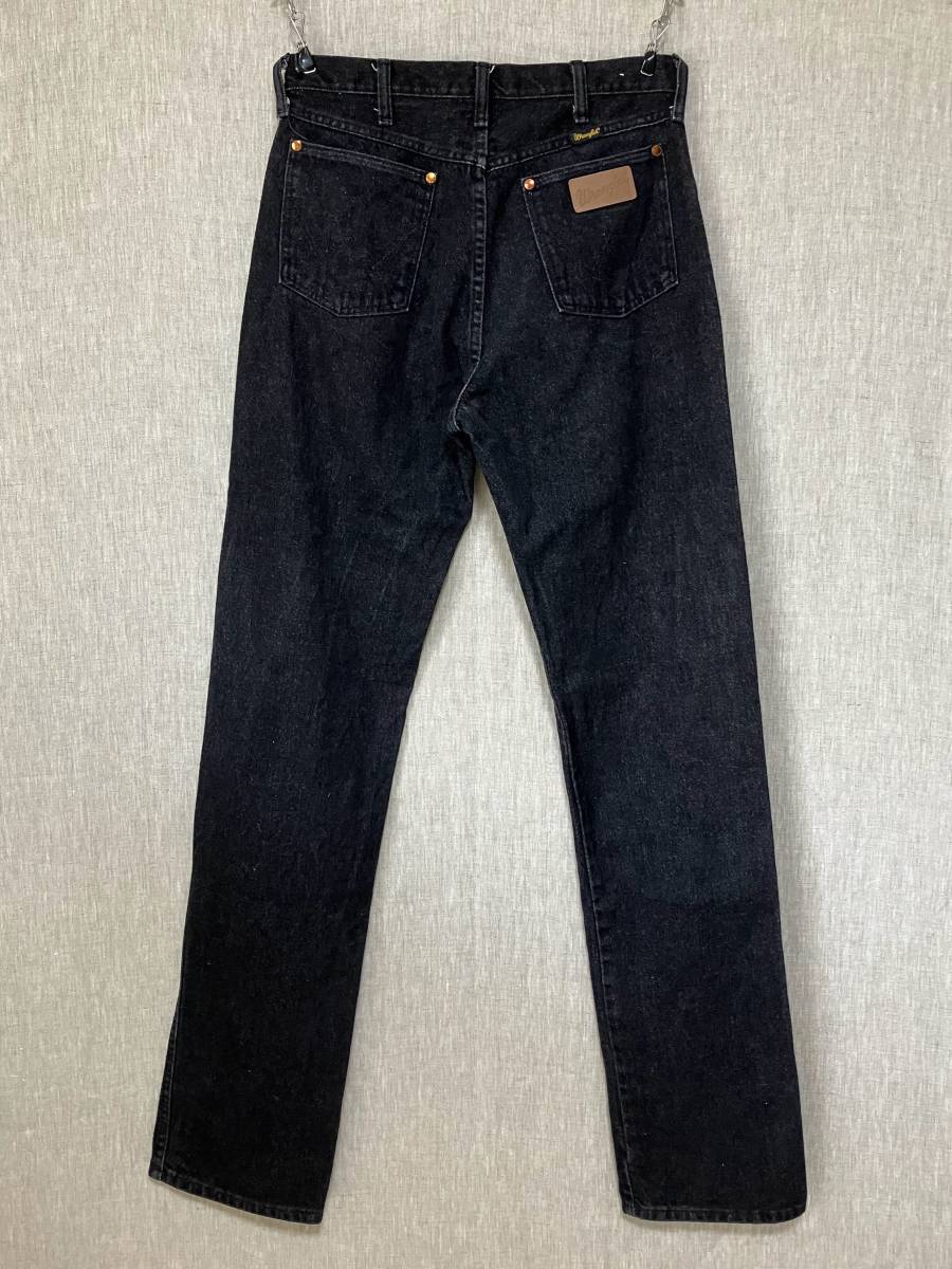 Wrangler 13MWZPB Black Denim Pants Made in USA W31 L38 ラングラー