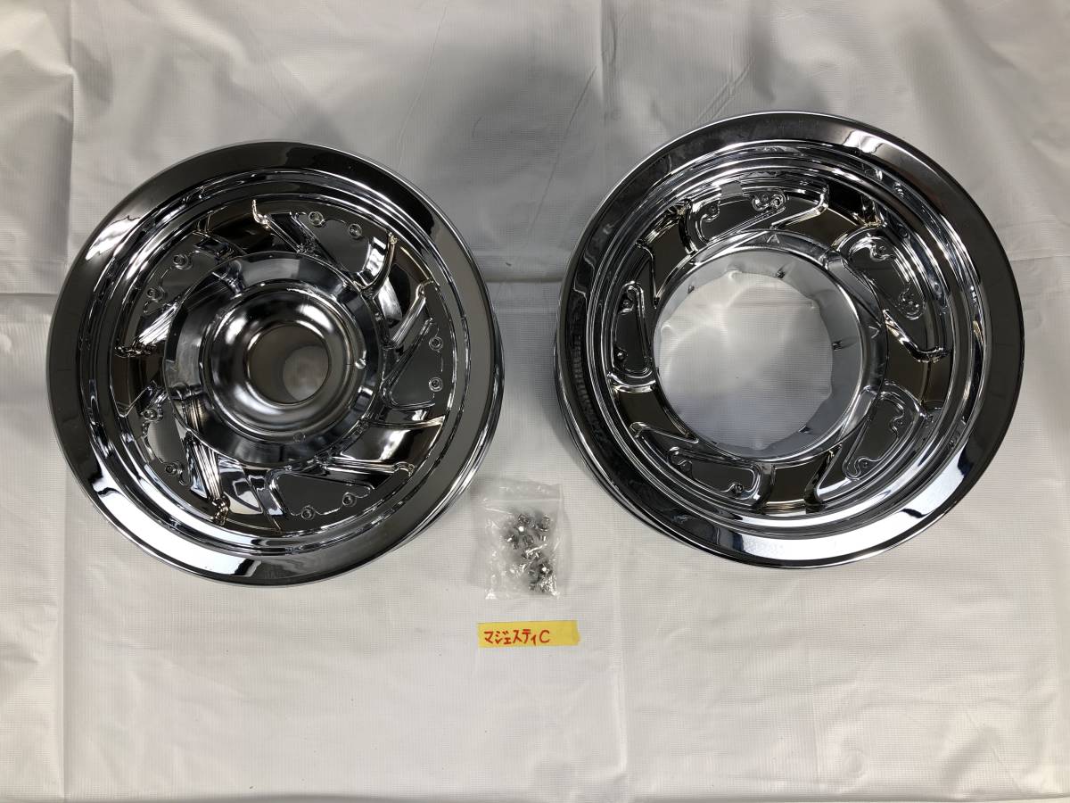 新品・社外】ヤマハ マジェスティ 250 2/C 純正ホイール用 メッキ