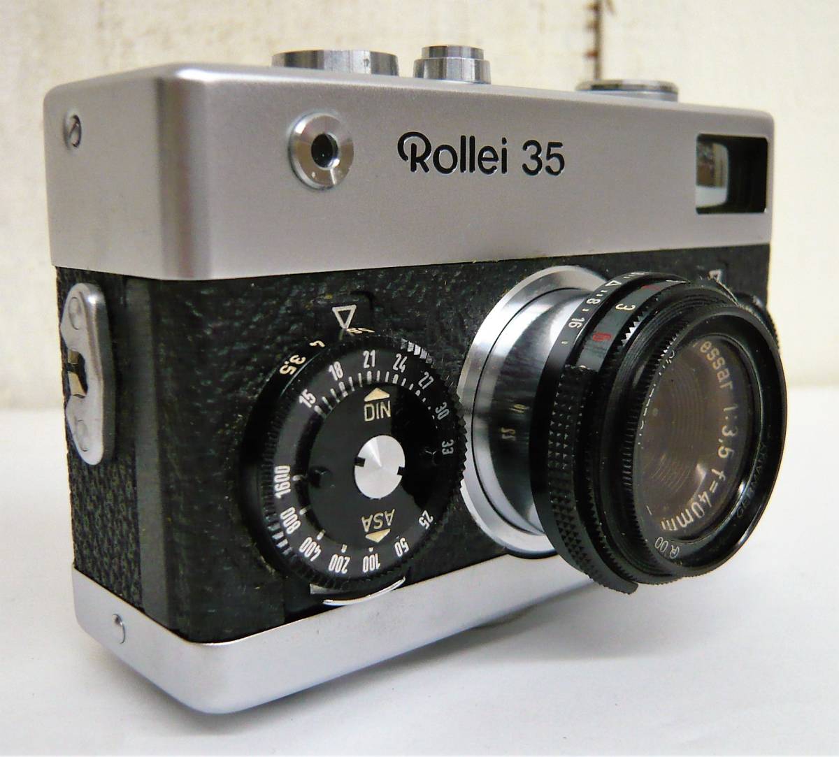 昭和レトロ 当時物 RETRO CAMERA ROLLEI ローライ フィルム カメラ コンパクト Rollei 35 CARL ZEISS TESSAR F3.5/40mm ドイツ製