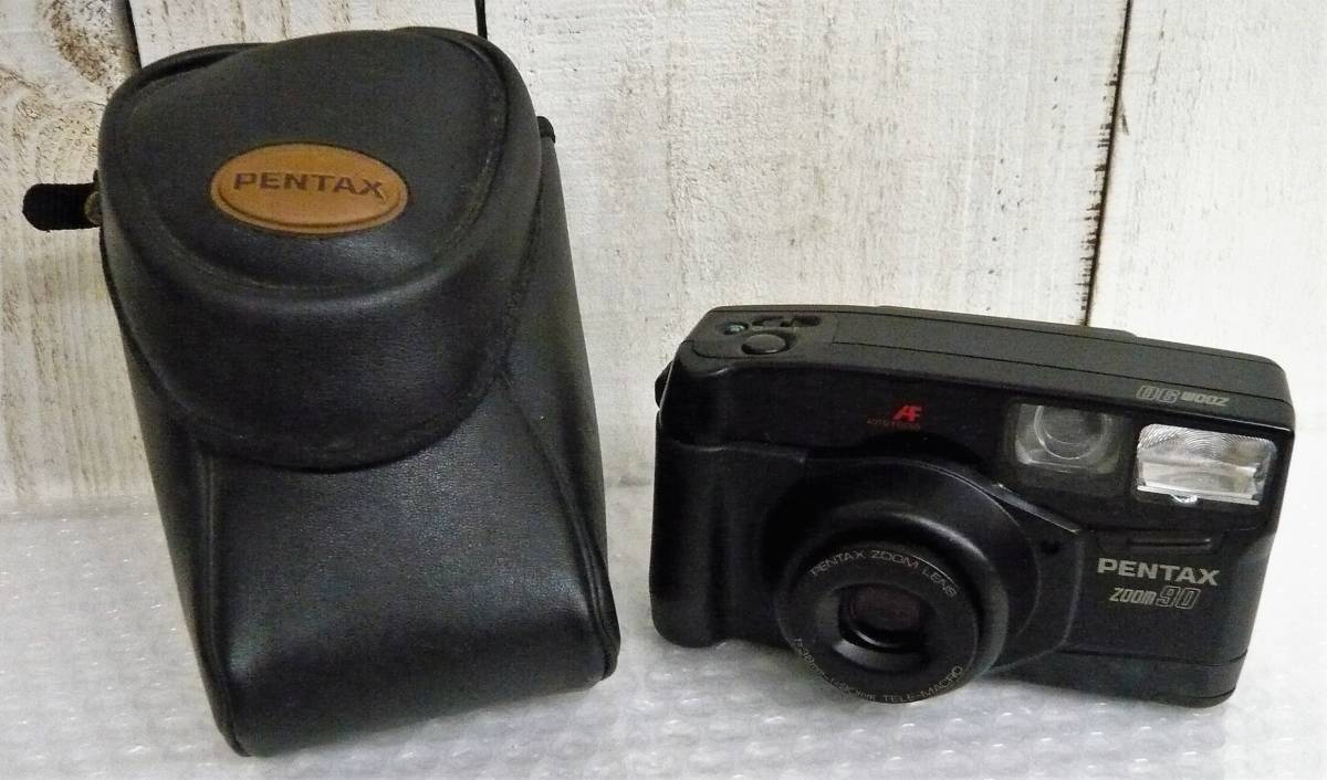 昭和レトロ 当時物 RETRO CAMERA PENTAX ペンタックス フィルム カメラ コンパクト AF ZOOM 90 QUARTZ DATE ケース付 38-90mm_画像10