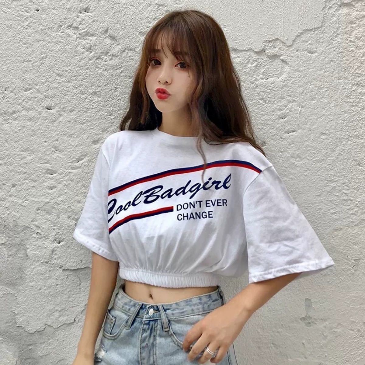 半額SALE 残り1点!【黒×グレー】オルチャンファッション カットソー T