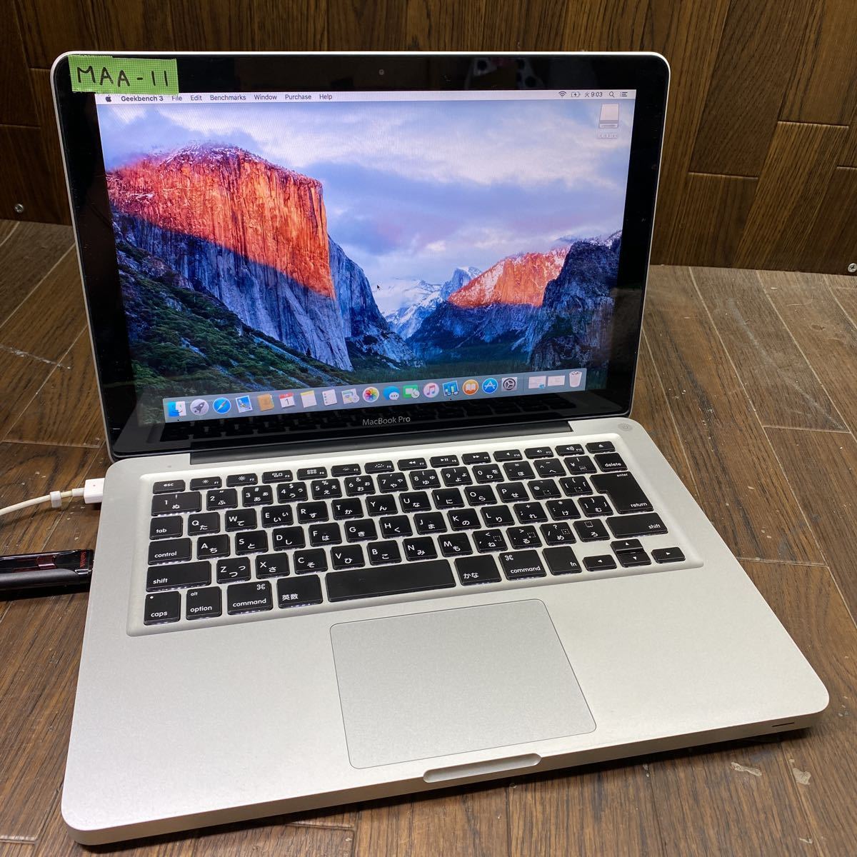 MAA-11 激安 MacBook Pro 13-inch Mid 2012 Core i5 3210M 2.50GHz A1278 ブランコにて動作確認済み ストレージ メモリ 欠品 ジャンク_画像1