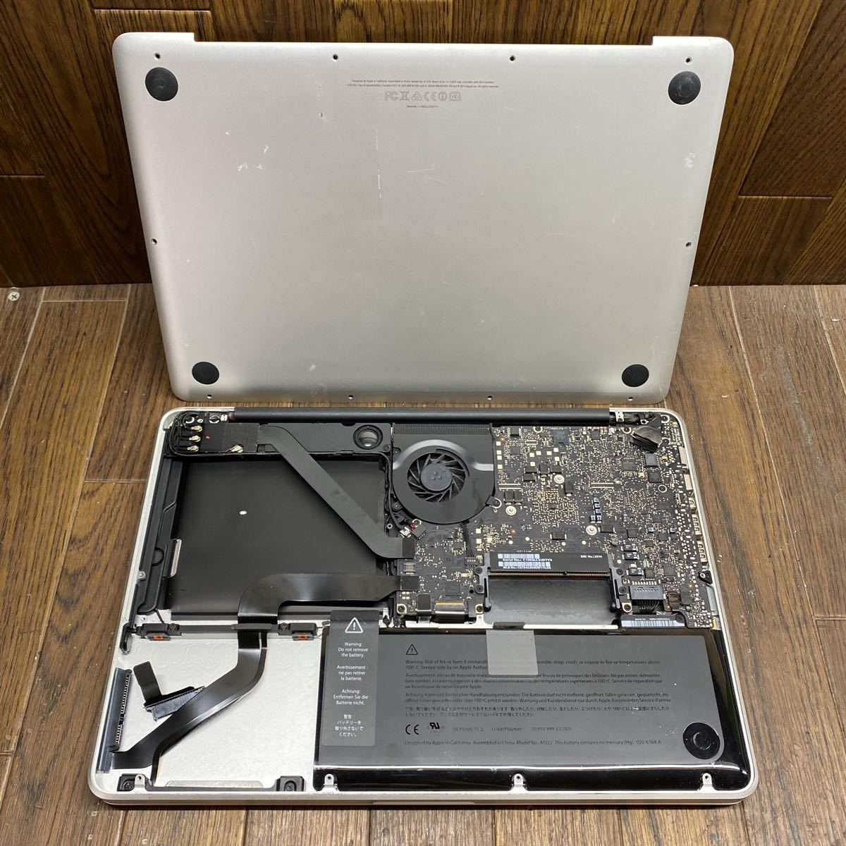 MAA-11 激安 MacBook Pro 13-inch Mid 2012 Core i5 3210M 2.50GHz A1278 ブランコにて動作確認済み ストレージ メモリ 欠品 ジャンク_画像7