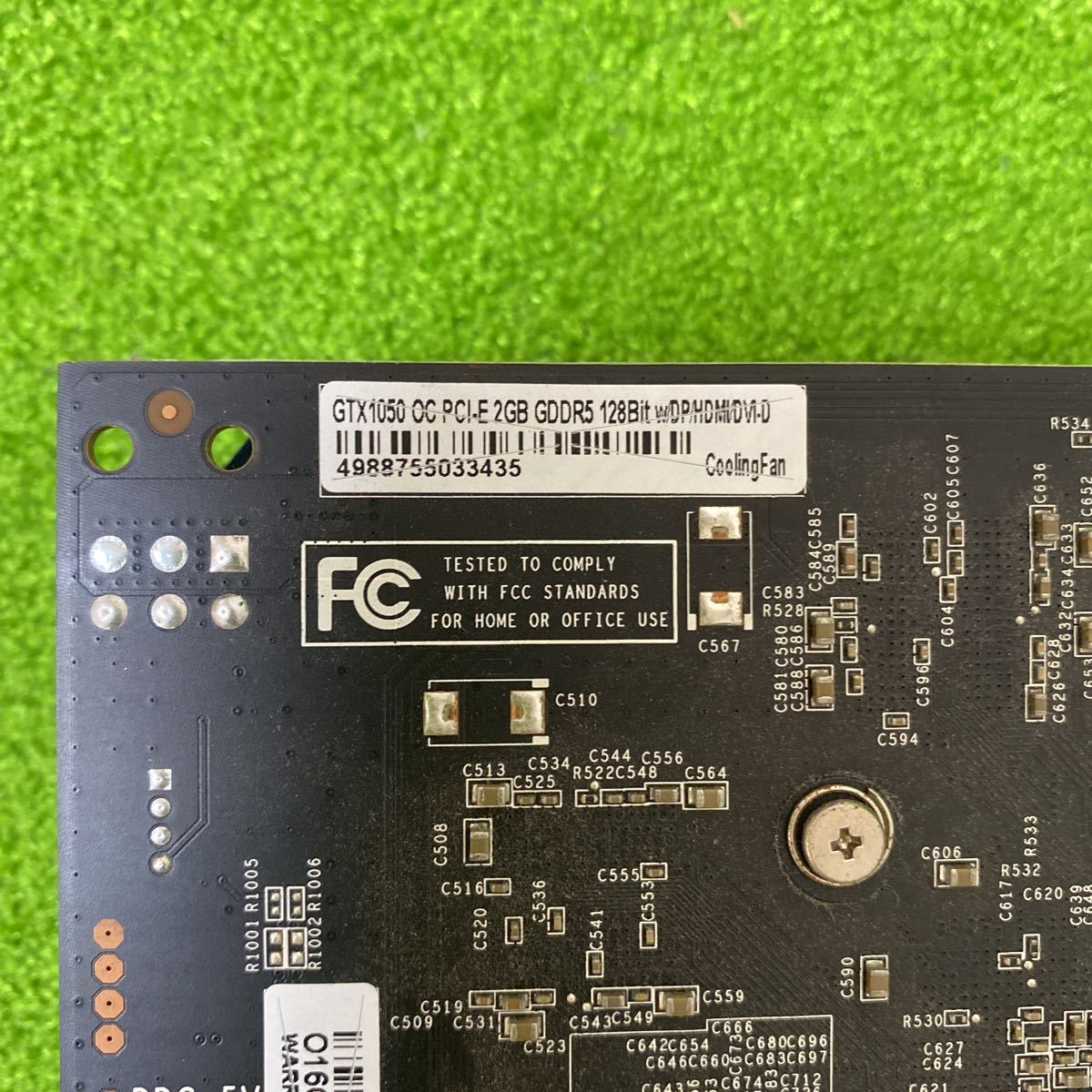 GGA70-44 激安 グラフィックボード 玄人志向 NVIDIA GeForce GTX1050 OC PCI-E 2GB GDDR5 128Bit 認識.画像出力のみ確認 中古 同梱可能_画像6