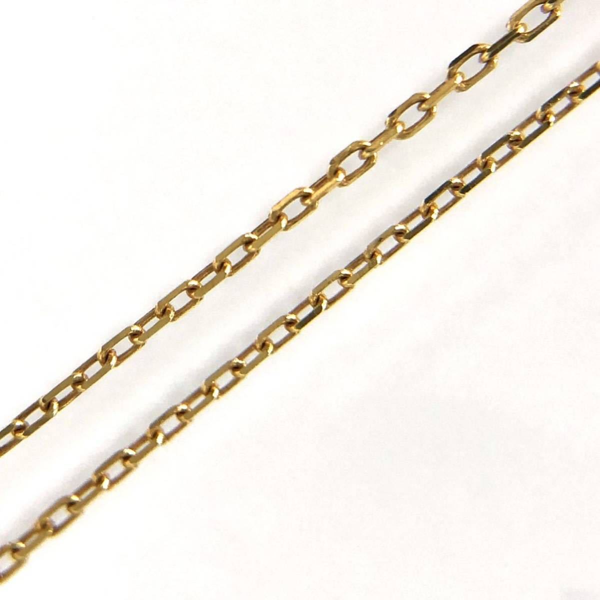 AHKAH Ahkah pavepaveVC0040010100 initial A necklace K18 yellow gold diamond 0.07ct lady's free shipping 