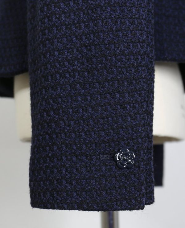 ヤフオク! - 02C CHANEL シャネル カメリア ボタン ツイード...