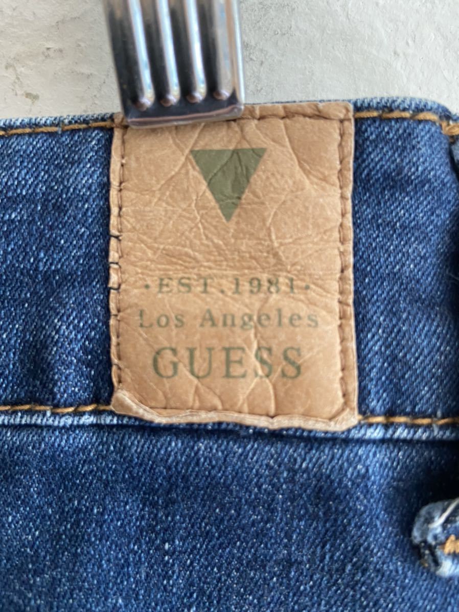 【送料無料】中古 GUESS ゲス スキニーデニムパンツ スリム サイズ72(29)_画像6