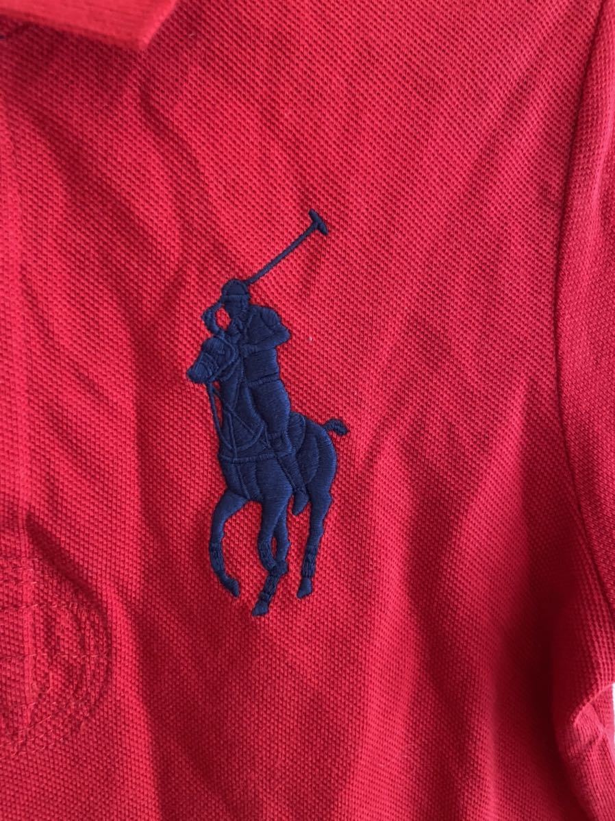 【送料無料】中古 RALPH LAUREN ラルフローレン ポロシャツ ビッグポニー レッド サイズ S_画像3