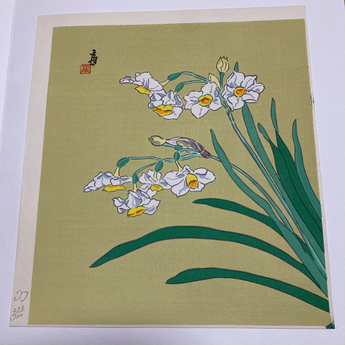 京都市文化功労賞受賞作家! 掘り出し作品! 徳力富吉郎 版画 「花四趣