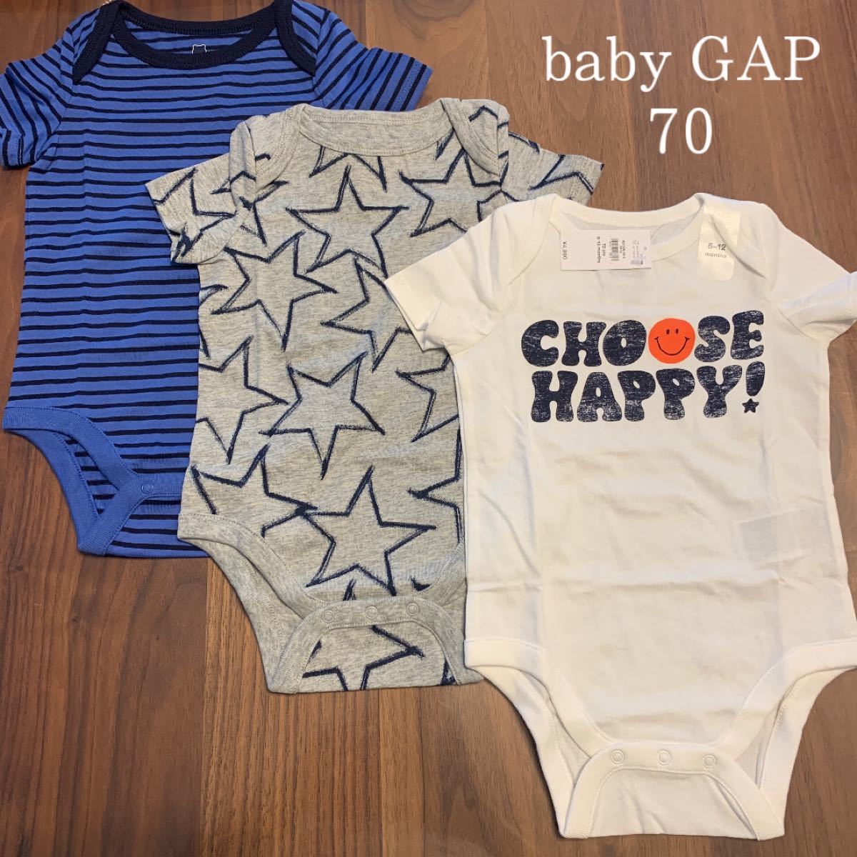 男の子 ベビーギャップ babygap 70 半袖ロンパース - ロンパース