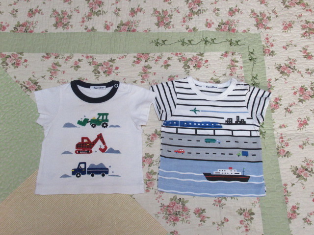 14周年記念イベントが familiar ファミリア 80 Tシャツ 半袖 電車 車