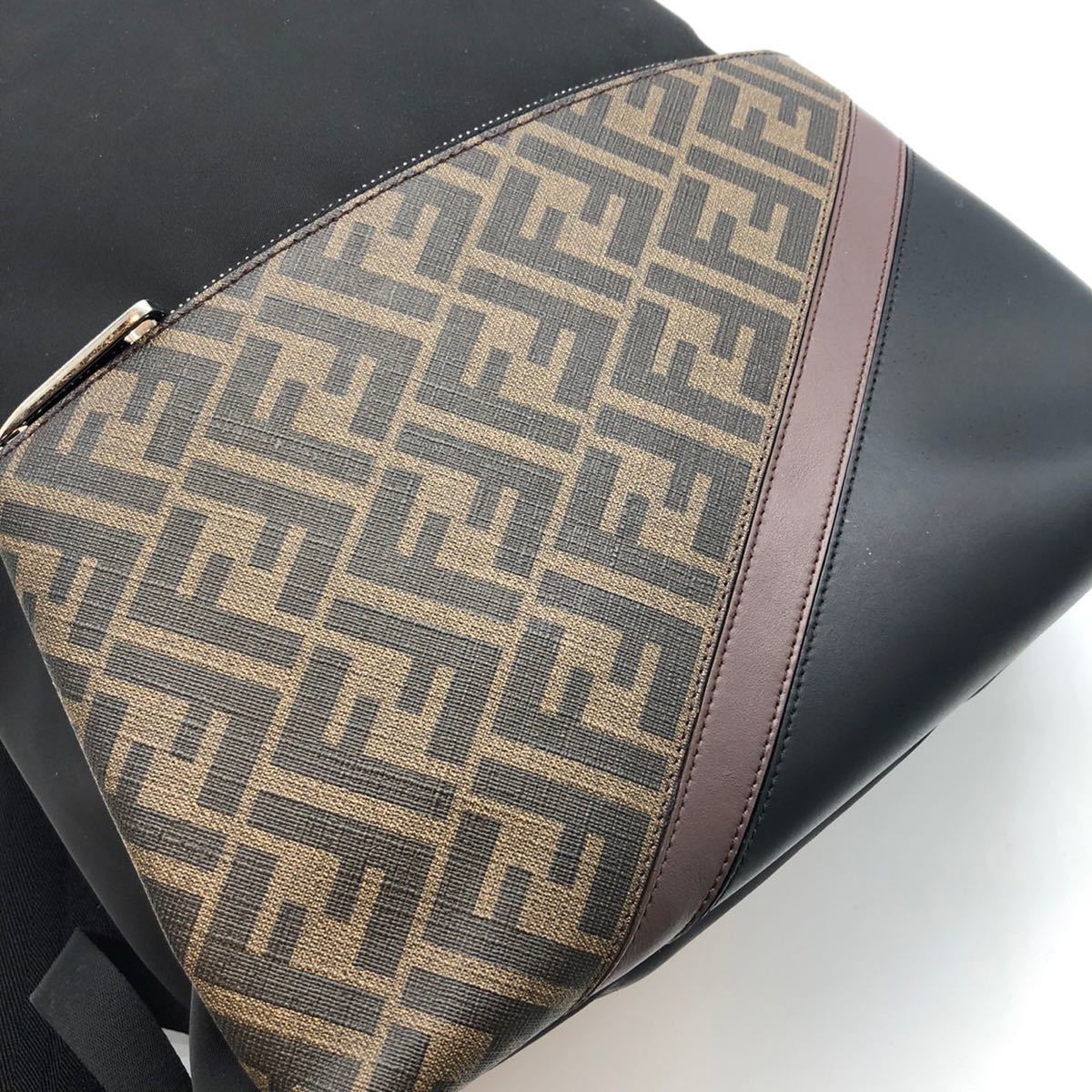 1円 【現行モデル・225,000円】極美品 FENDI フェンディ ズッカ バック