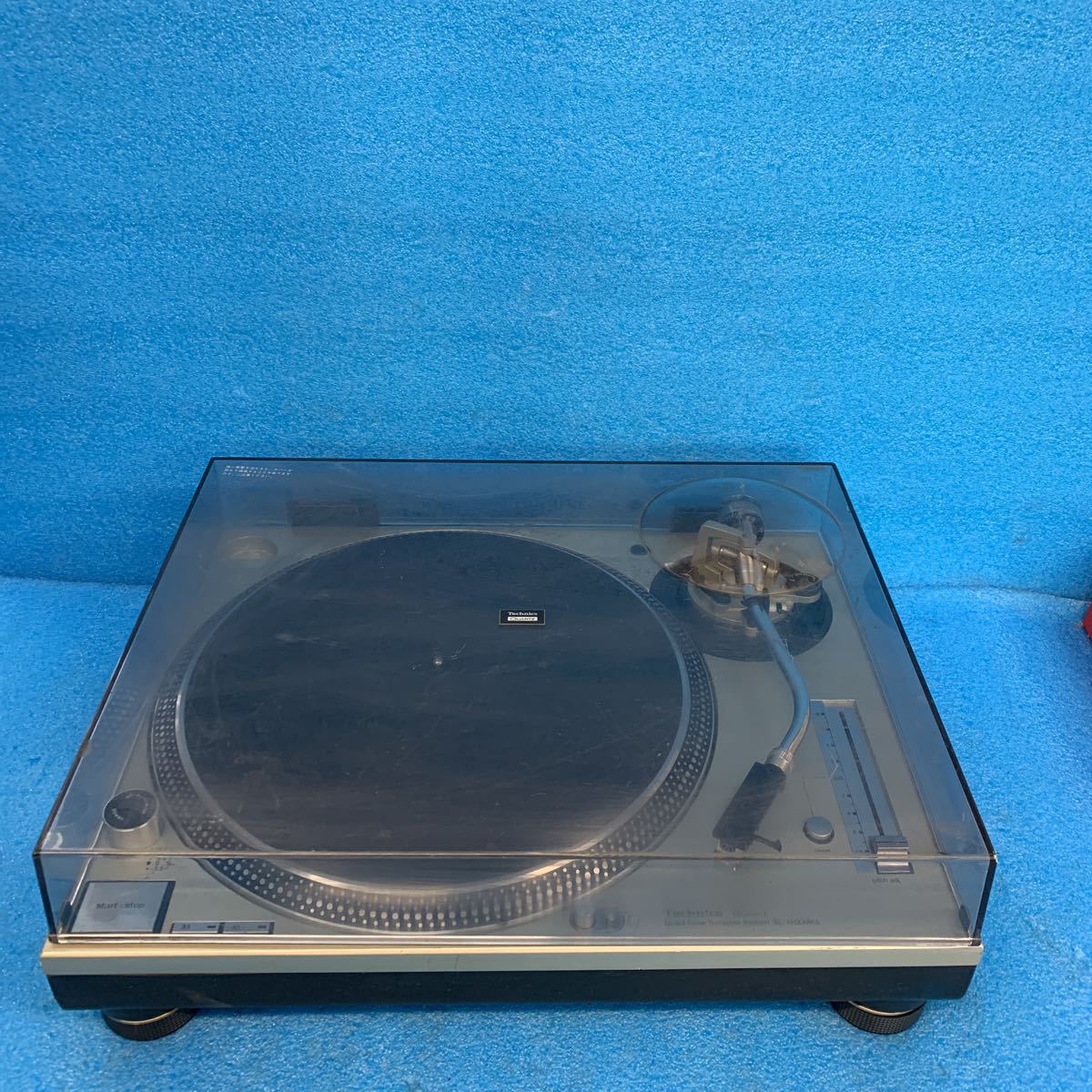 NO.0599.120.. Technics SL-1200MK5 ターンテーブル レコードプレイヤー 電源コード切れました 動作未確認 現状ジャンク品 _画像1