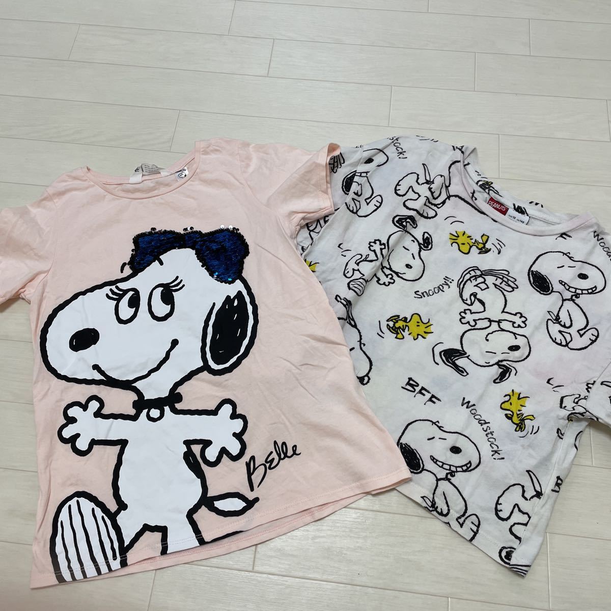 ZARA Zara H&M marquee zSNOOPY Kids girl 4 pieces set T-shirt size 140