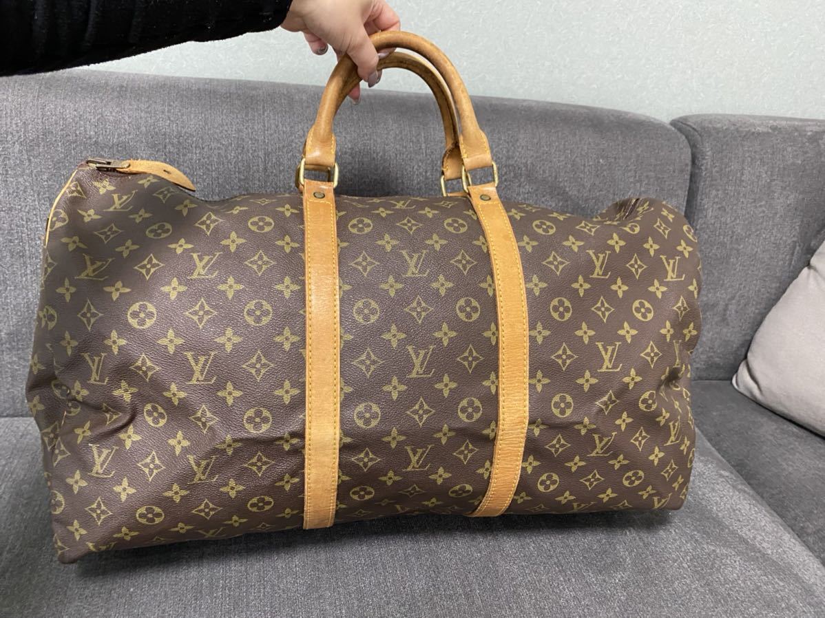 LOUIS VUITTON LV ルイ ヴィトン モノグラム キーポル 60 旧型