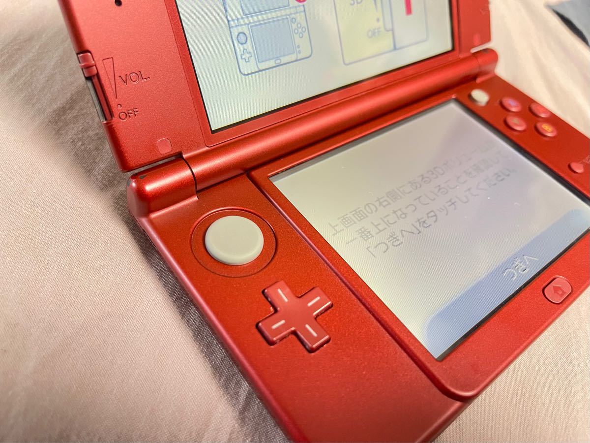 任天堂 New ニンテンドー 3DS LL　メタリックレッド 3dsll 本体 美品