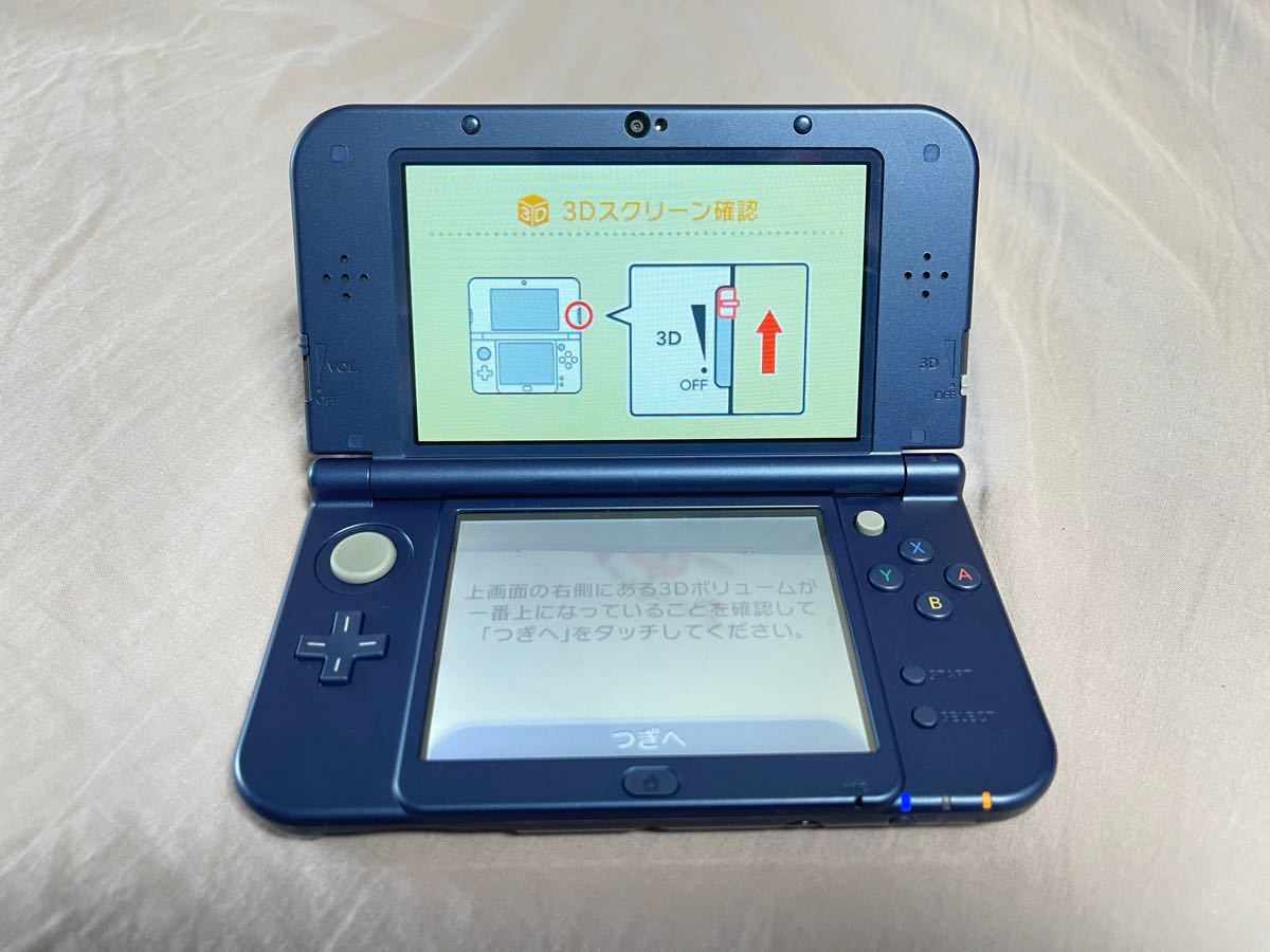 任天堂 New ニンテンドー 3DS LL  メタリックブルー 3dsll 本体 美品