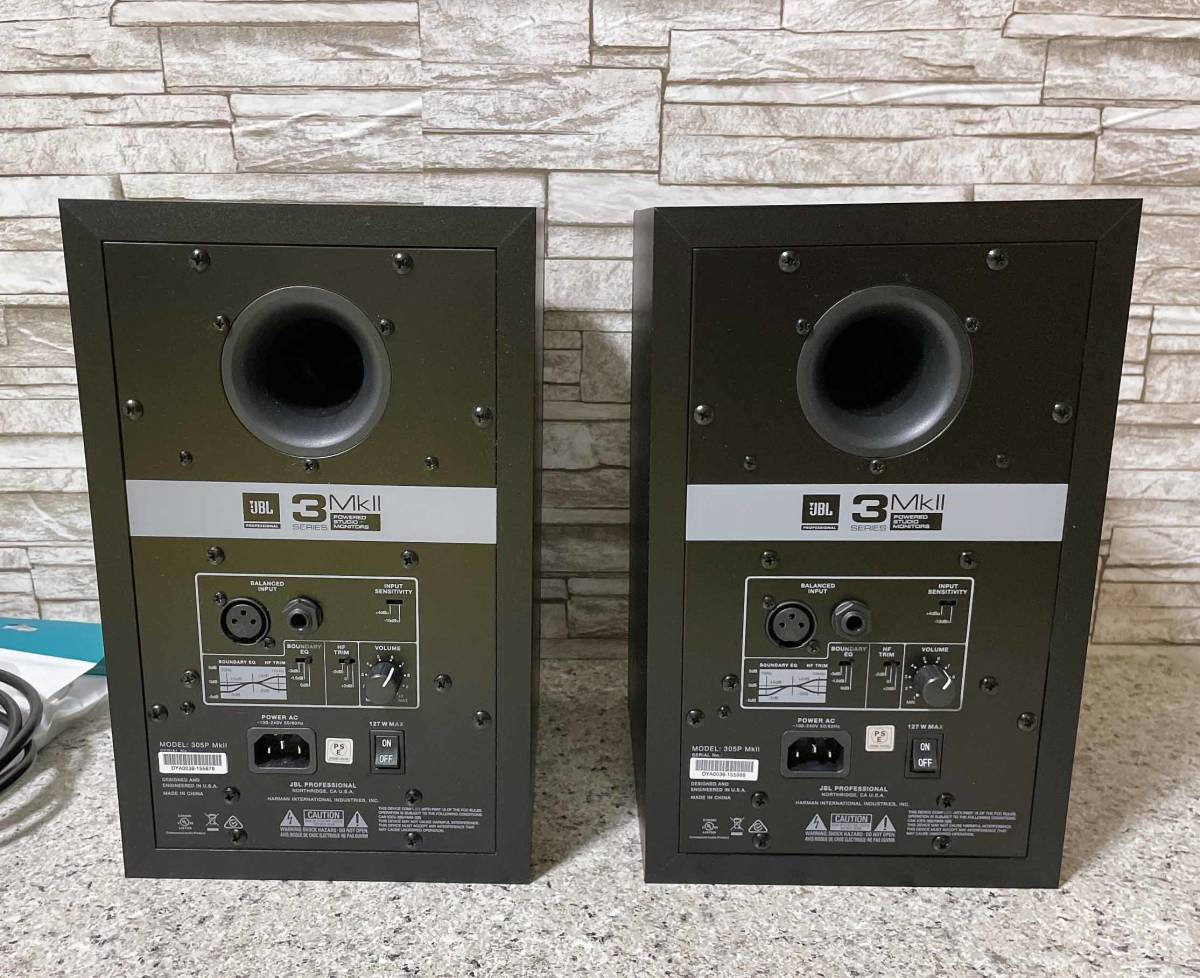 JBL PROFESSIONAL 305P MkII パワードモニタースピーカー 1ペア(2本