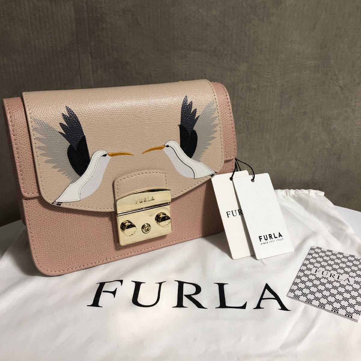 最高級のスーパー FURLA フルラショルダーバッグ メトロポリス ピンク