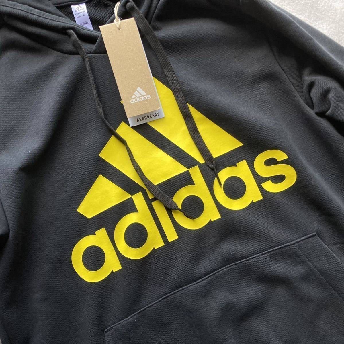 XL （O）新品正規品 adidas アディダス スウェット 上下セット セットアップ パーカー パンツ 黒 ブラック スポーツウェア LL GK9652_画像4