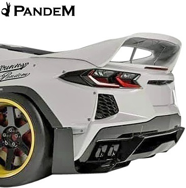 【M’s】 Chevrolet C8 Corvette (2020y-) PANDEM リアウイング ／／ パンデム FRP 未塗装 エアロパーツ ウイング シボレー コルベット_画像2