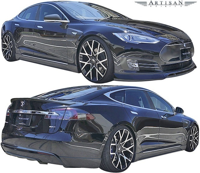 【M's】テスラ Model S (85D) ARTISAN SPIRITS O.F.K. Edition エアロキット 4点／／FRP エアロ アーティシャンスピリッツ TESRA モデルS_画像2