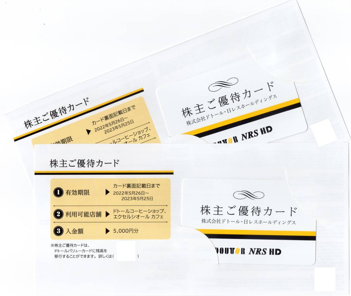 送料無料☆ドトールコーヒー株主優待カード １００００円分☆有効期限