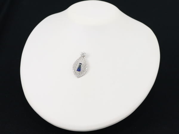 パーティーカラータンザナイト 1.42ct ダイヤ ダイヤモンド 1.47ct ペンダントトップ Pt900 GENJ 限界値下げ品_画像6