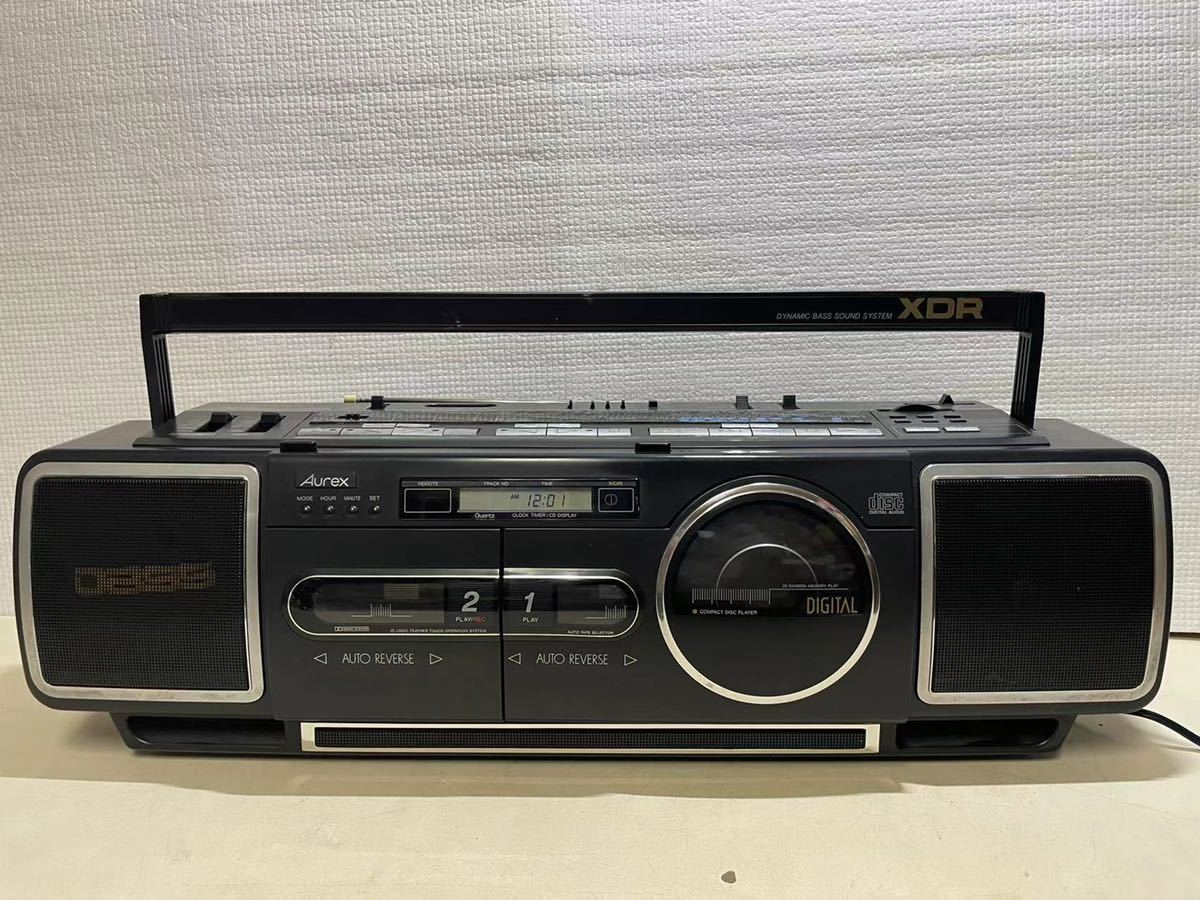東芝 Aurex RT-CDW70X CDステレオラジオカセットレコーダー-