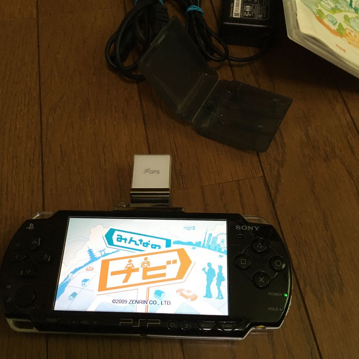 PSP -2000みんなのナビ　台座　GPSメモリーカードセット送料無料即決あり_画像3