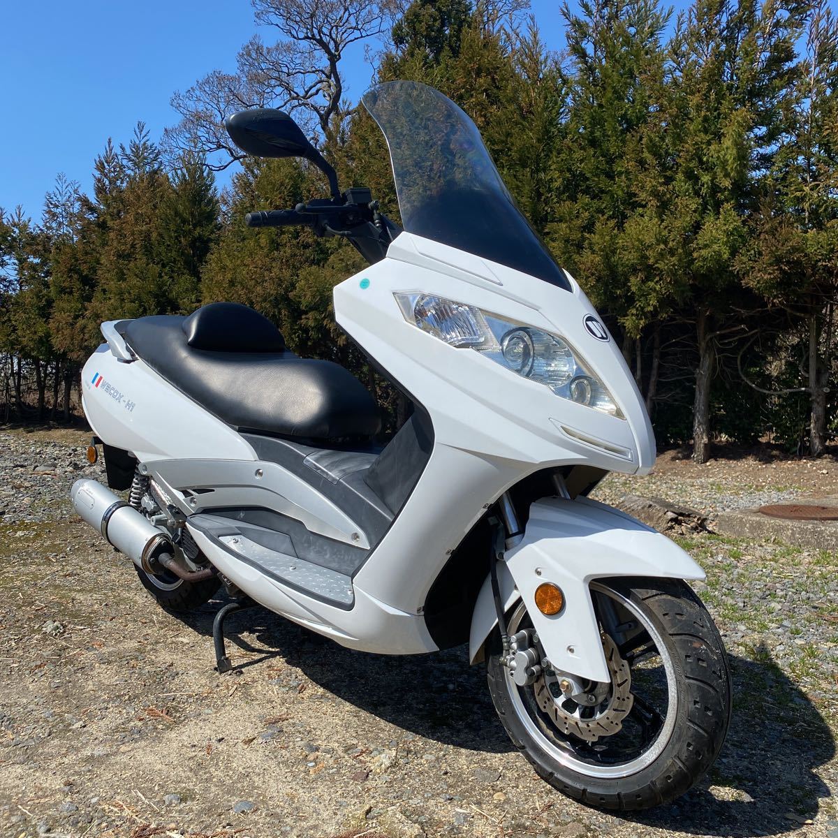 通勤通学ツーリングに wacox-H1 125cc スクーター 実働 書付き 低走行 ワコックス 山形 宮城 秋田 新潟 福島 マジェスティ フュージョン