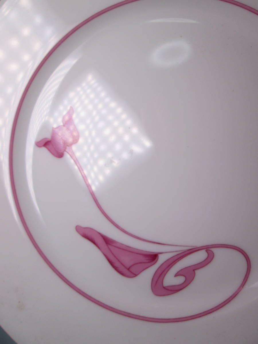 * французская кухня Limoges Limo -juMAXIM\'S DE PARIS maxi mdo Париж розовый цветок документ plate 22,8cm 6 листов без коробки 