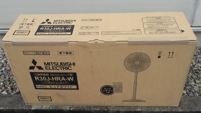  new goods ( Mitsubishi ) living electric fan pure white R30J-HRA-W [ remote control attaching ]