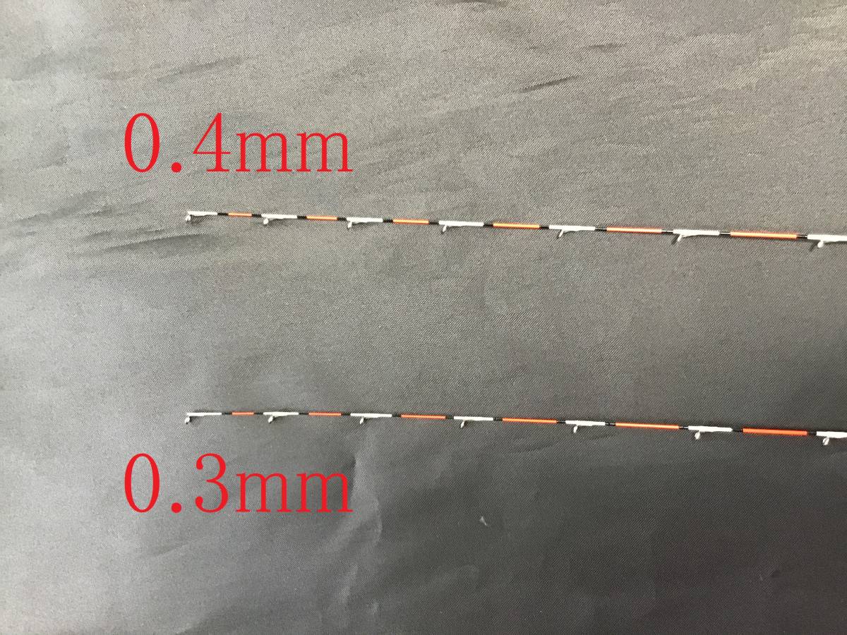 送料無料！！　チヌ竿　筏　カセ　ハーフチタン穂先　 0.3ｍｍ　　0.４mm　１本選択３．６ｍｍ対応　ヘチ竿_画像6