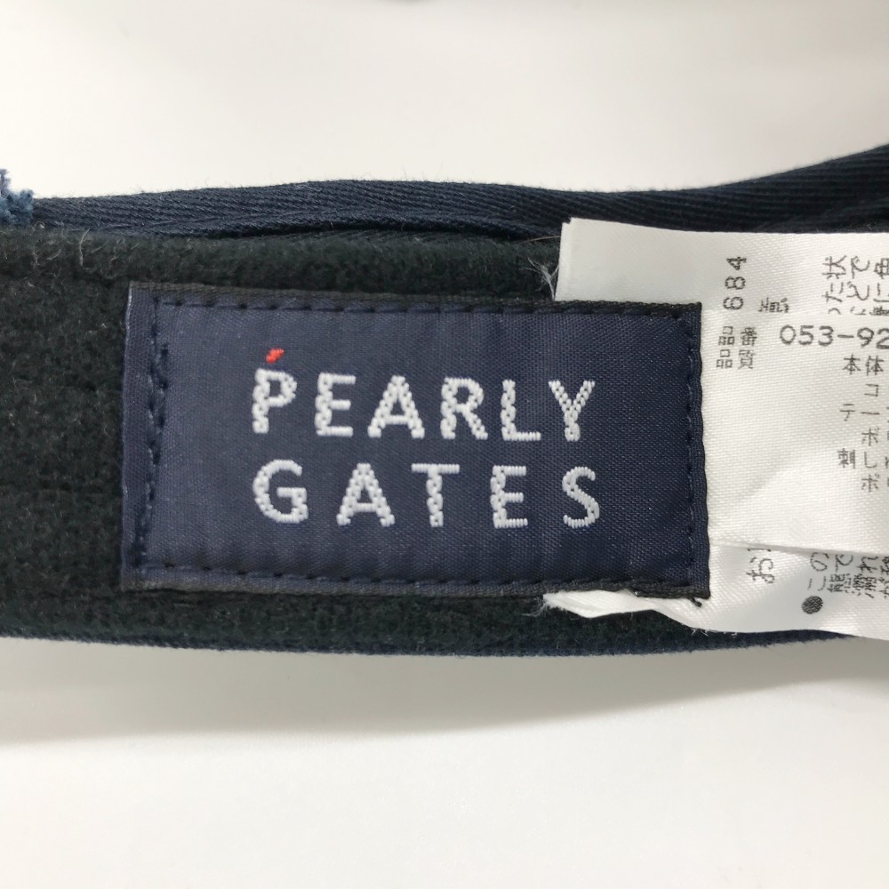 【即決】PEARLY GATES パーリーゲイツ サンバイザー ネイビー系 FR [240001719714] ゴルフウェア_画像5