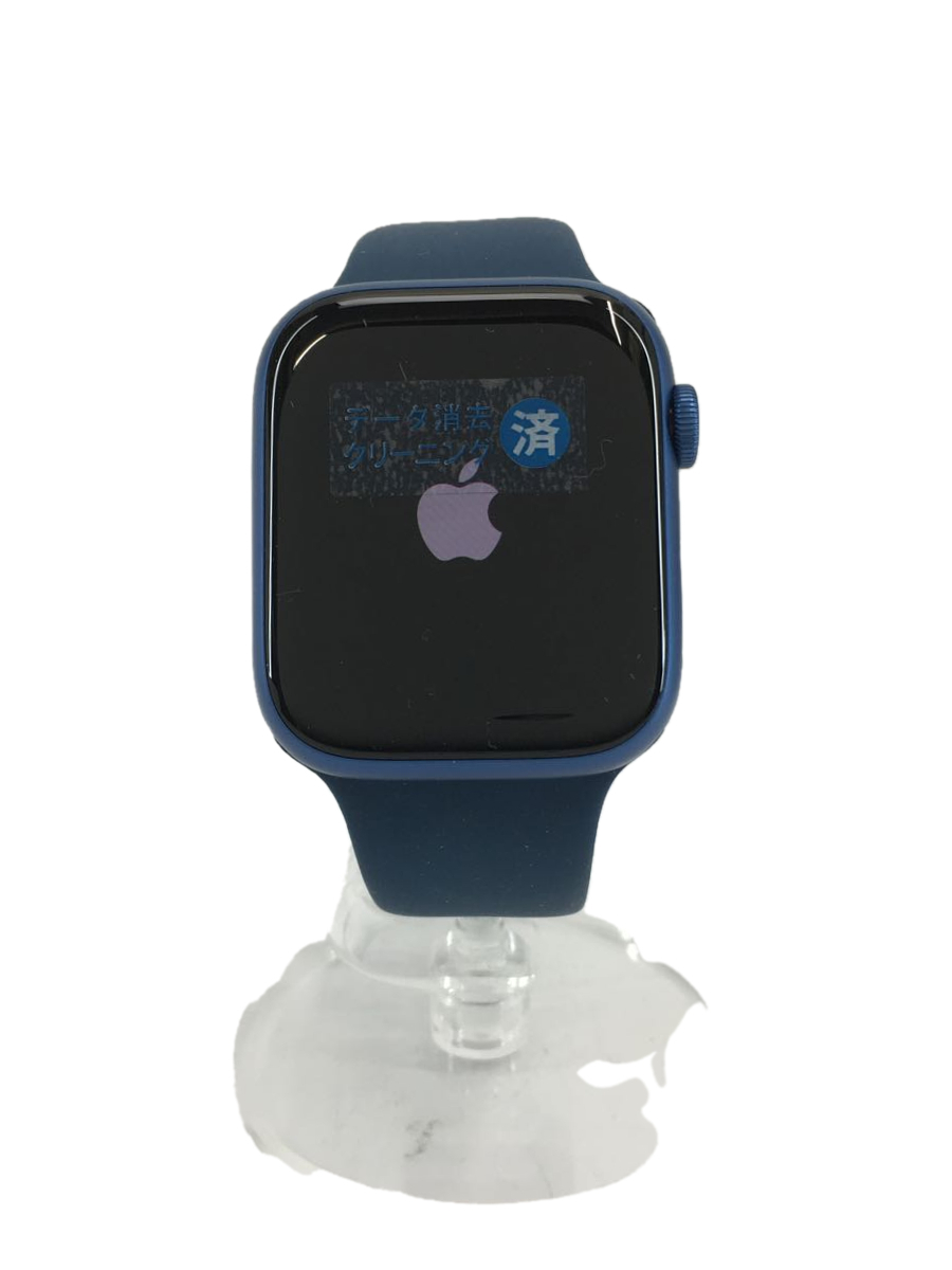 【スーパーセール】 Series Watch Apple◆Apple 7 MKN83J/A/アナログ [ブルー] 45mm GPSモデル その他