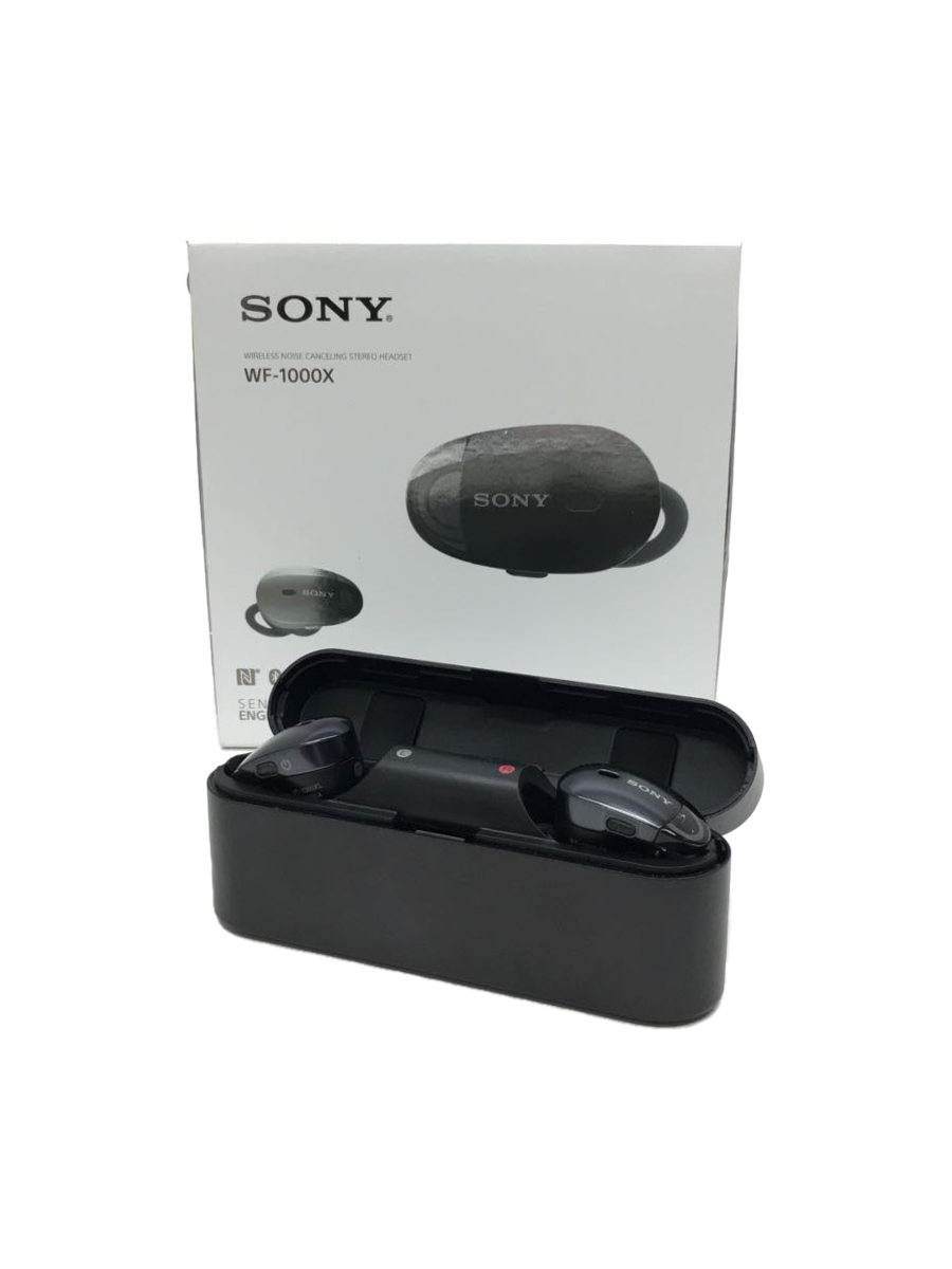 クリスマスファッション SONY◆イヤホン・ヘッドホン WF-1000X [ブラック]/USBケーブル欠品 (B) ソニー