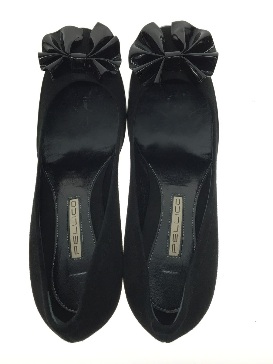 PELLICO◇パンプス/37/BLK/スウェード PELLICO◇パンプス/37/BLK/スウェード