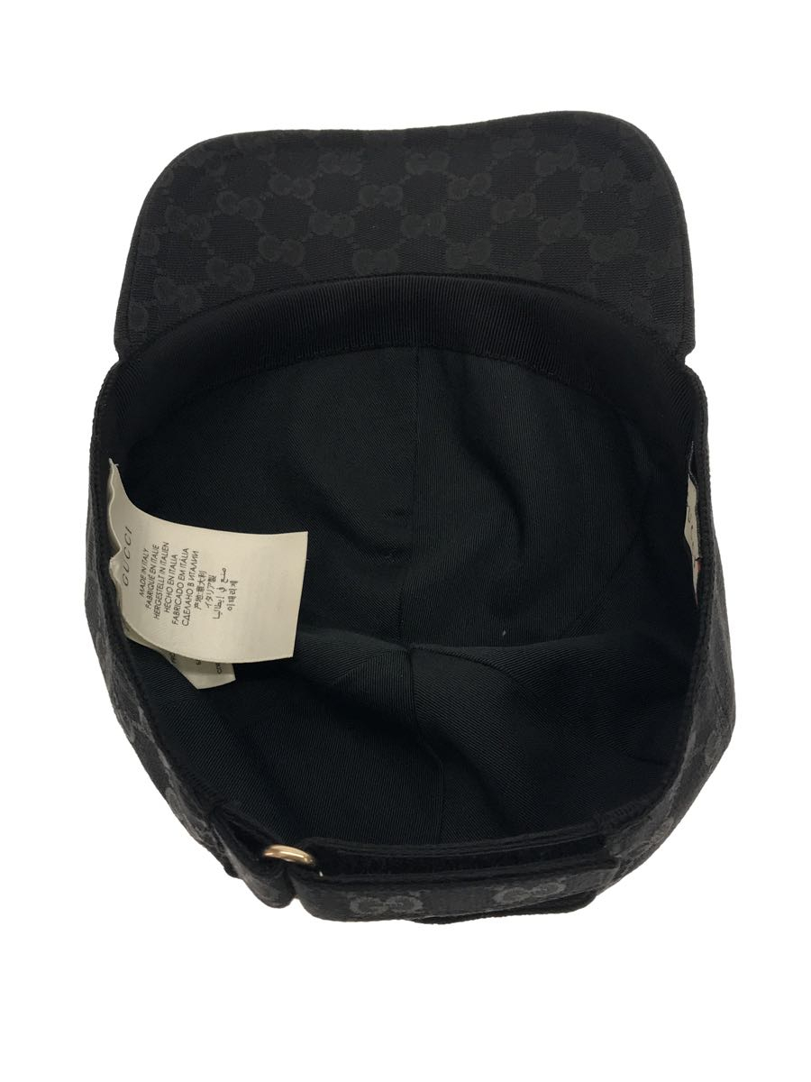オンライン限定商品 Gucci ベースボールキャップ L 59cm キャンバス Blk ロゴ 野球帽