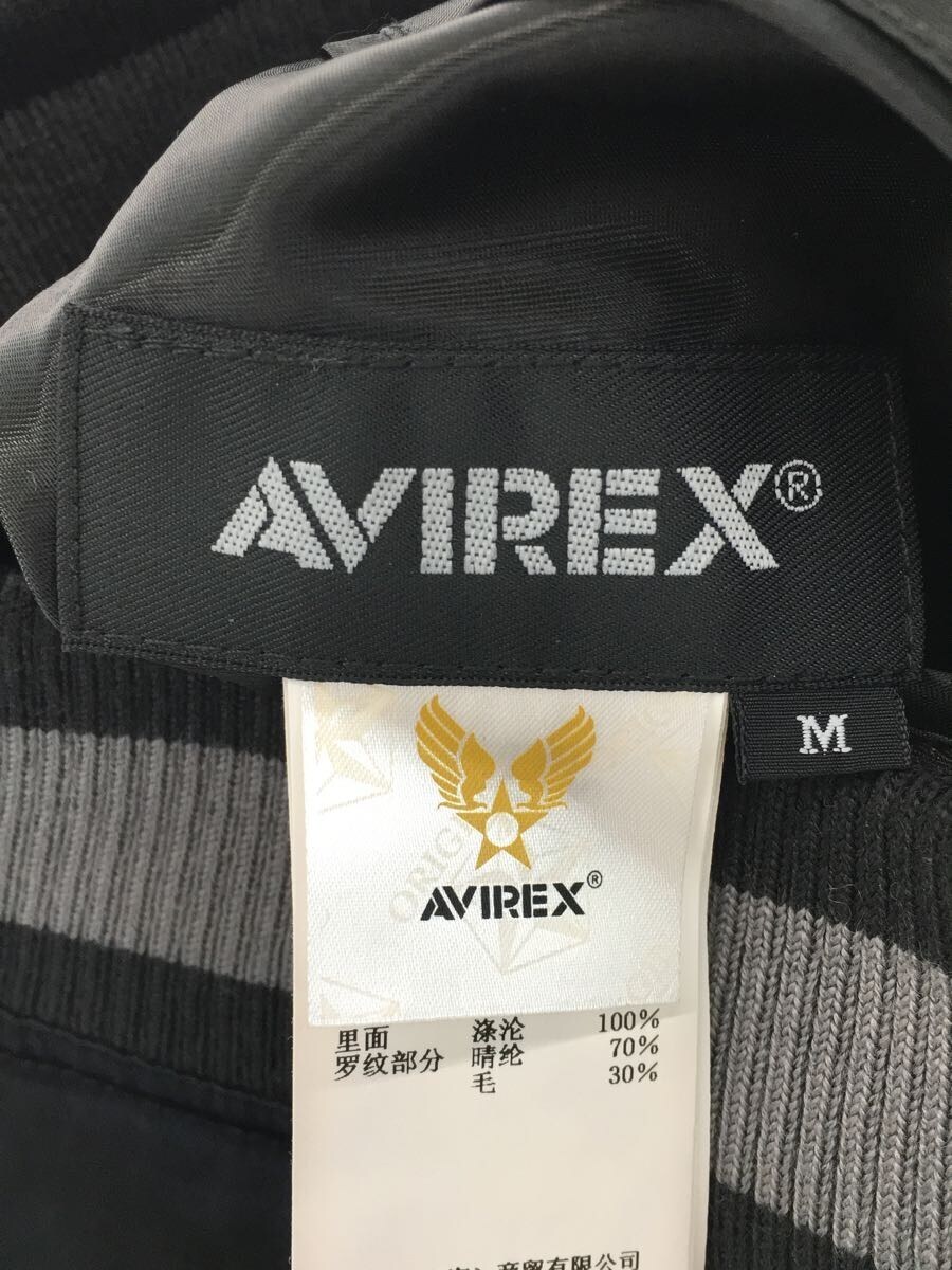 AVIREX◇アヴィレックス/スカジャン/M/レーヨン/BLK/プリント/MIRAMAR