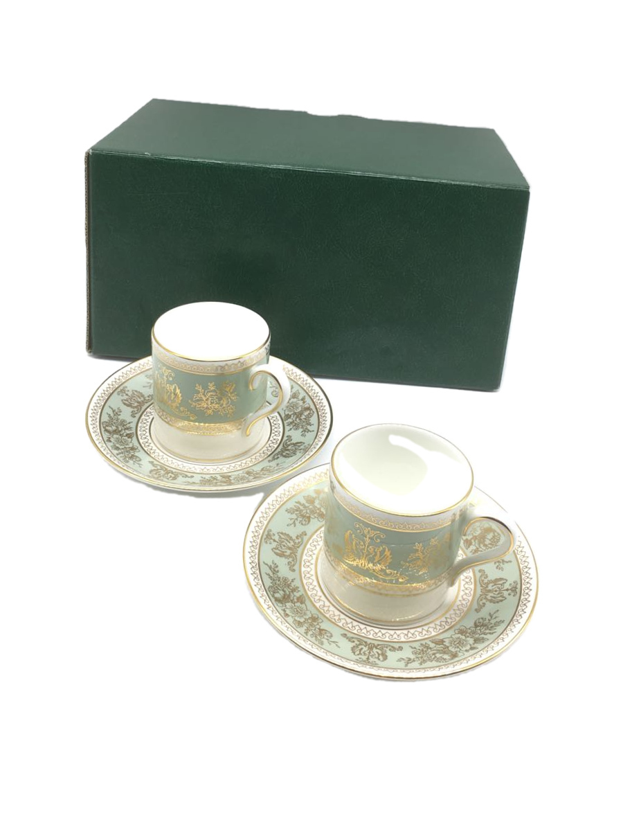 WEDGWOOD◇ウェッジウッド デミタスカップ&ソーサー ペア ホワイト www