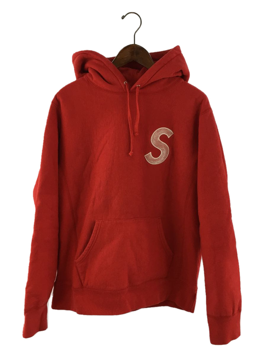新作グッ Supreme◆18AW/S Sweatshirt/M/コットン/RED/汚れ有 Hooded Logo Mサイズ