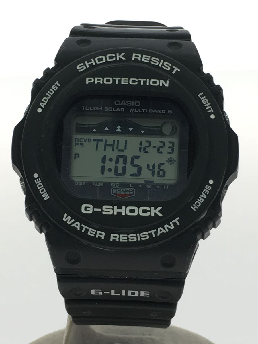 CASIO◇ソーラー腕時計・G-SHOCK/デジタル/ラバー/BLK/BLK/GWX-5700CS-1JF