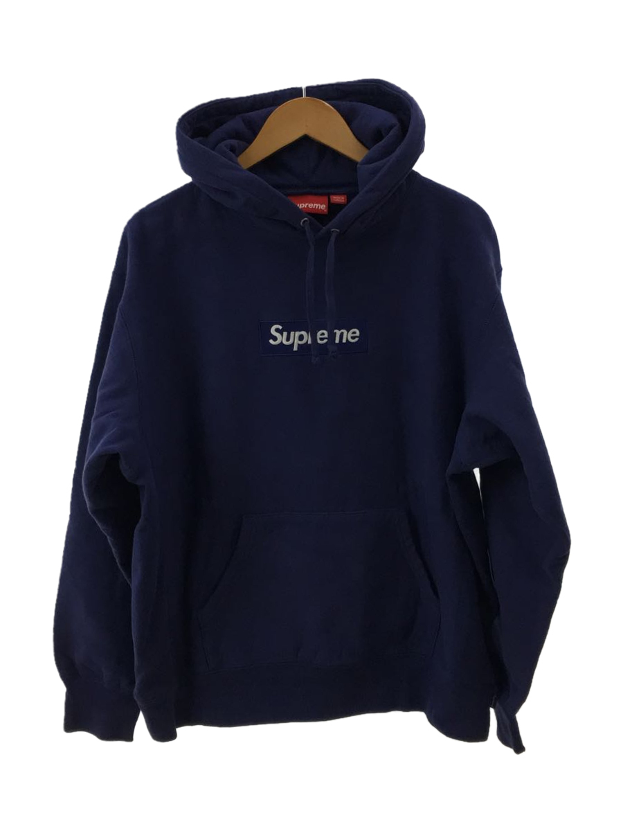 Supreme◆パーカー/M/コットン/NVY/21FW/Box Logo Hooded Sweatshirt