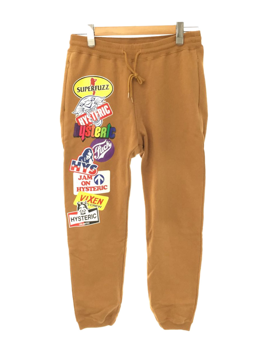 HYSTERIC GLAMOUR◇STICKER/スウェットパンツ/M/コットン/BRW
